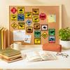 50 Pcs Dinosaur Warning Stickers Waterproof Vinyl Stickers For Water Bottle Laptop Car Funny Dino Decals Kids Party Favors Gifts