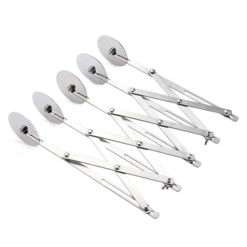 Baking Tools Kitchen Accessories Stainless Steel Adjustable Pizza Wheel 3 5 7 Wheels Pizza Cutter Bread Dough Cutter