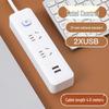 USB Socket Panel with Multi-Outlet Power Strip and Sub-Control