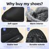 Men's Cotton Shoes with Thick Winter Plush Lining, One Foot Outdoor Anti Slip Snow Boots