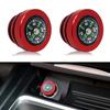 Aluminum Car Cigarette Lighter Plug Replacement,Compasses Button Cover Universal Push Button Dust Cover