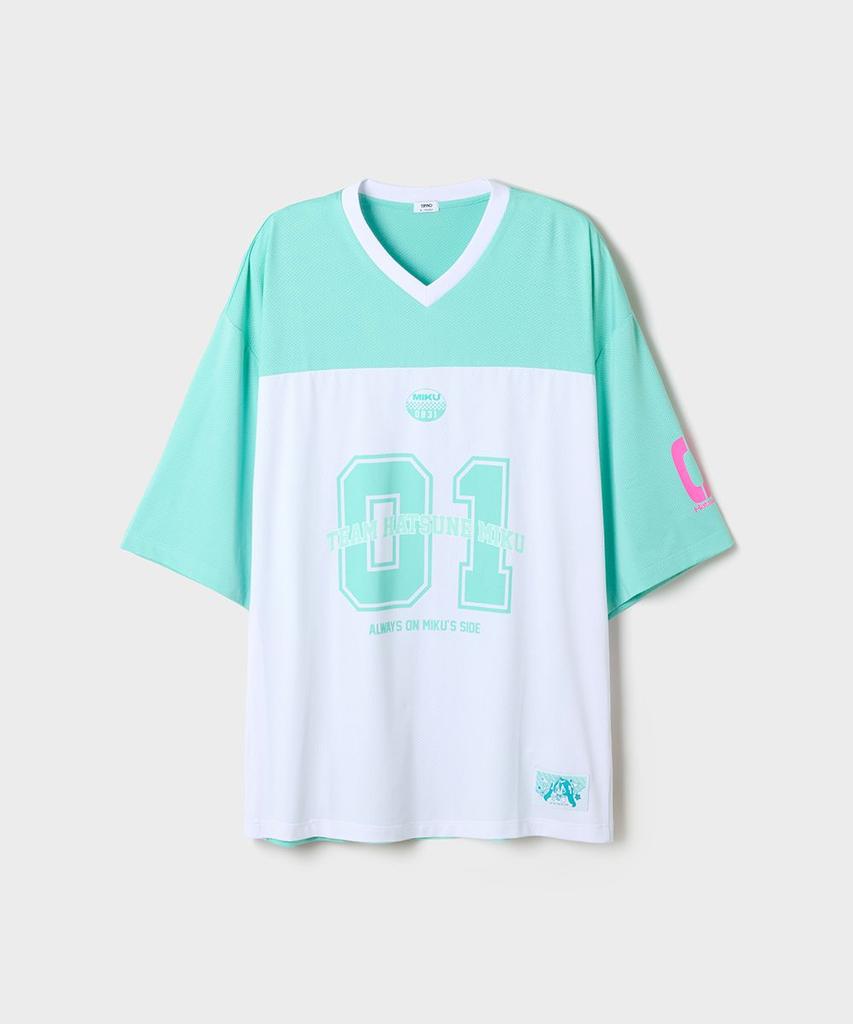 Seupao [Hatsune Miku] Football Jersey Short Sleeve T-Shirt (Mint)_Sprlg37U16