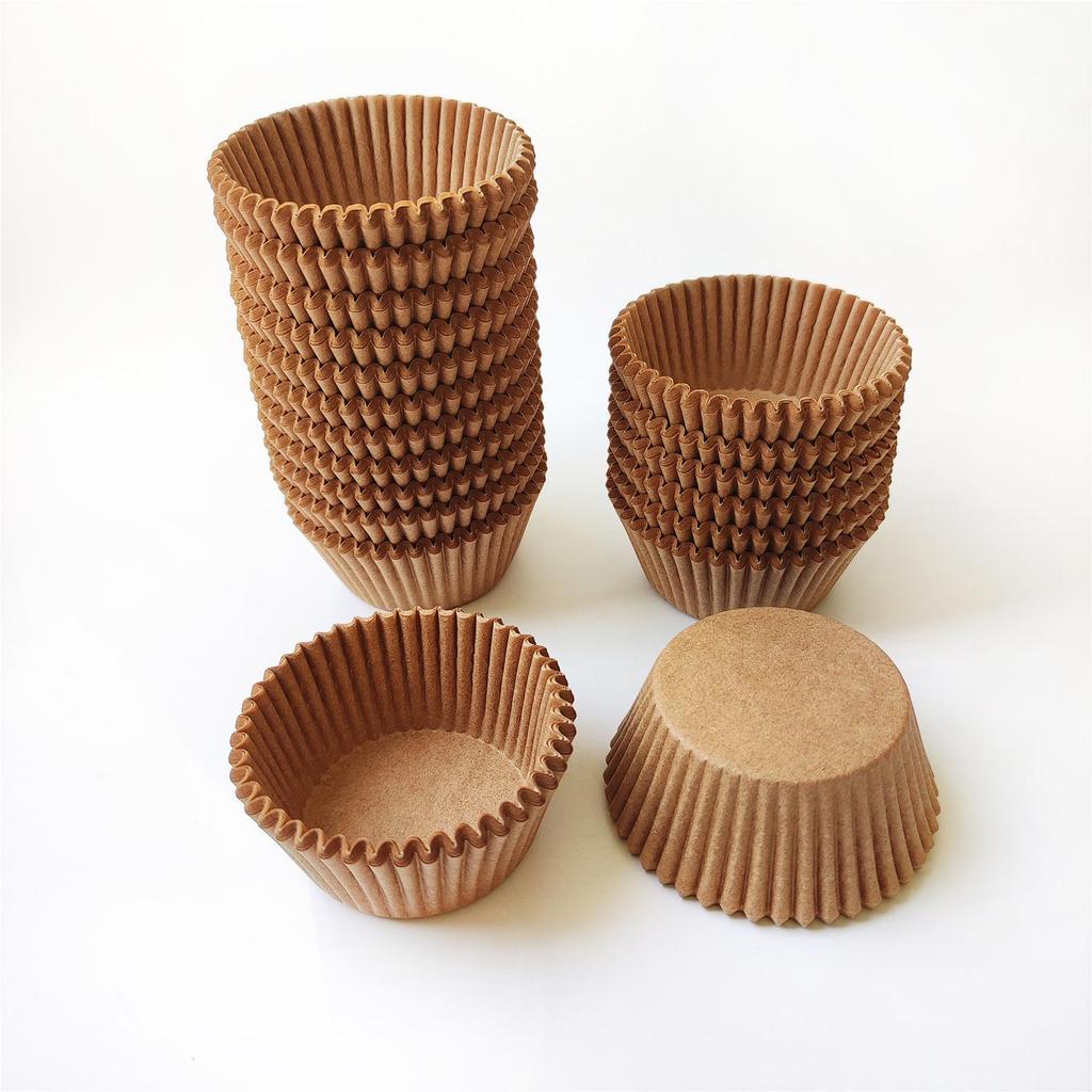 1000pcs Oil-Proof Disposable White Baking Cups - Heat-Resistant Paper Holders