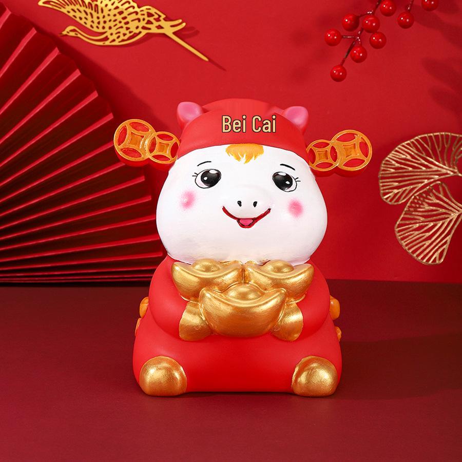 2026 Year of the Horse Zodiac Money Box: Wealth and Prosperity Desktop Ornament