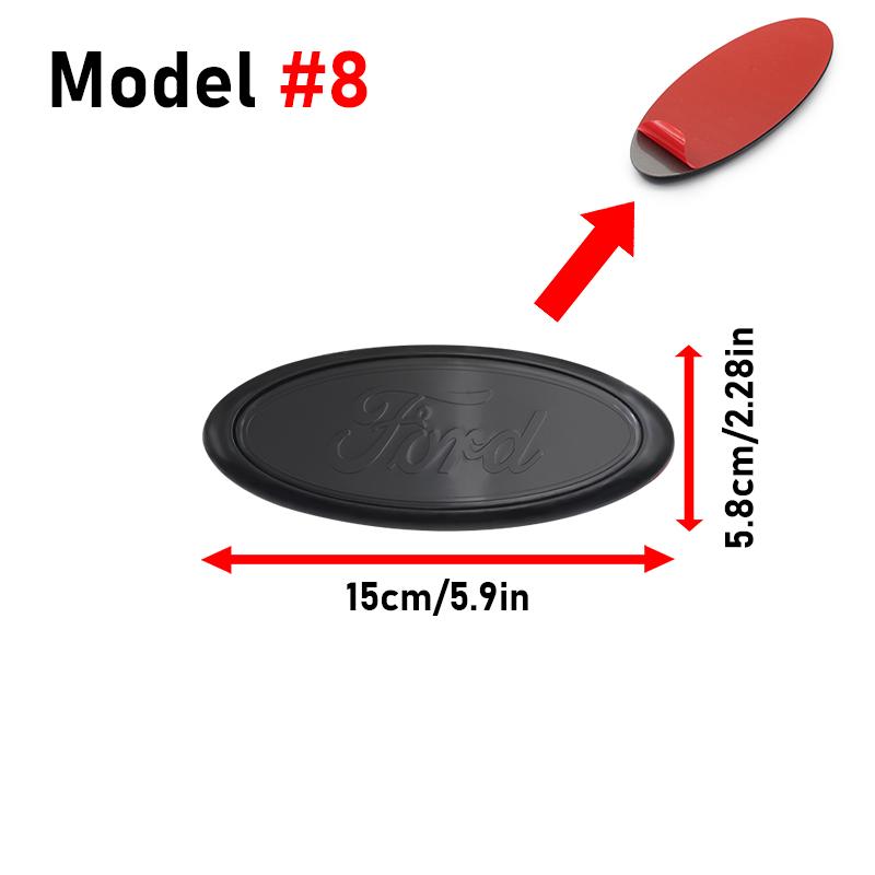 Car Styling Logo Car Front Hood Emblem Rear Trunk Badge Grille Stickers For Ford Focus MK2 3 Ranger Fiesta S-Max Mondeo MK4 Kuga