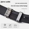 Pierre Cardin Men's Automatic Buckle Leather Belt