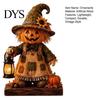 Desktop Haunted House Accents Patchwork Halloween Wooden Flat Ornaments, Skeleton Pumpkin Mummy Festival Showcase Ornaments Ghost Tabletop Decor,
