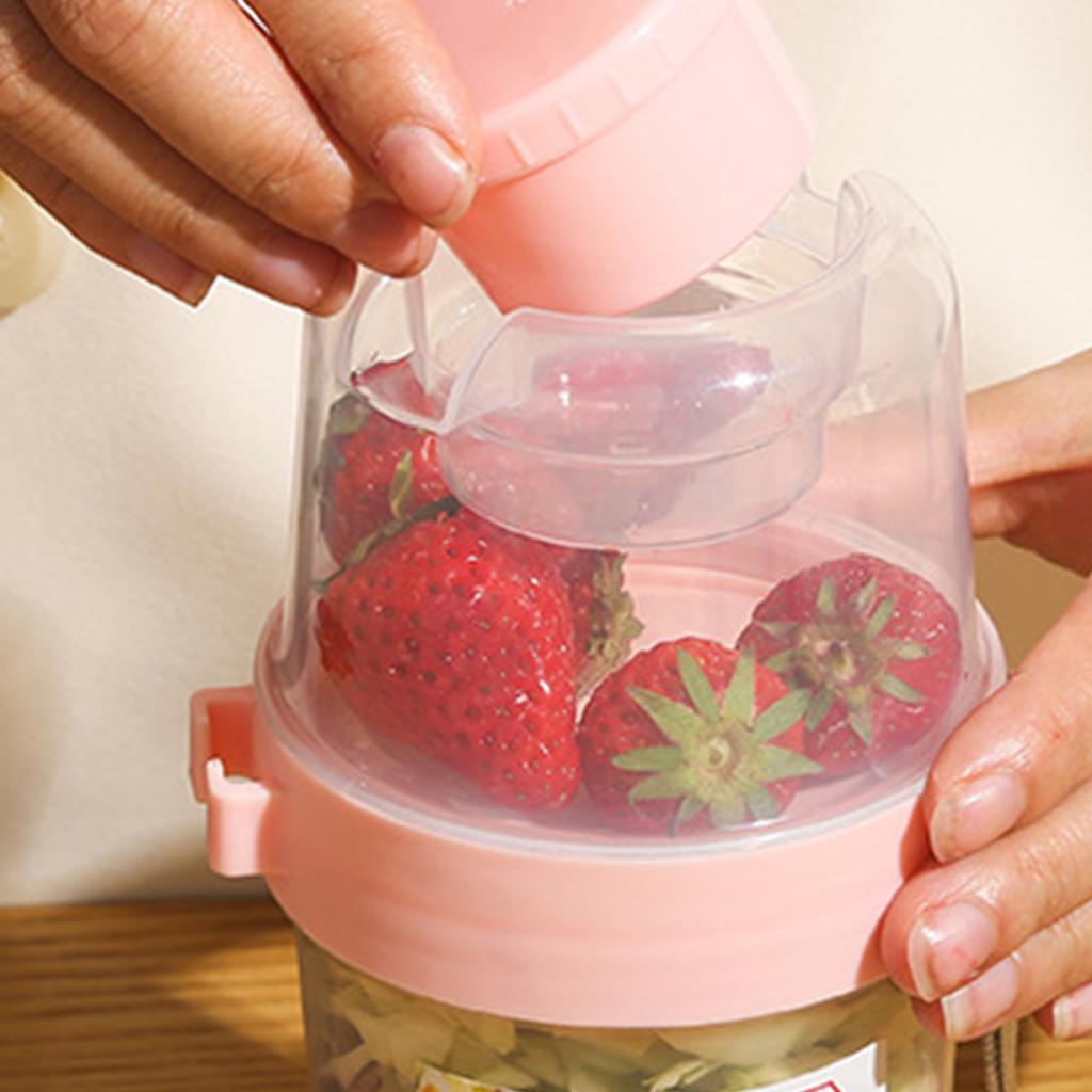 Kelímek na salátový shaker s vidličkou Velkokapacitní Opakovaně použitelný Multifunkční Přenosný Kelímek na cereálie Salát