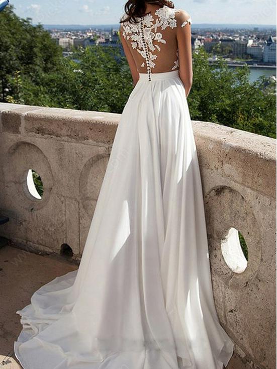 Cross-Border New Style European & American Lace Slit Wedding & Evening Gown, Sexy Long Skirt 2025