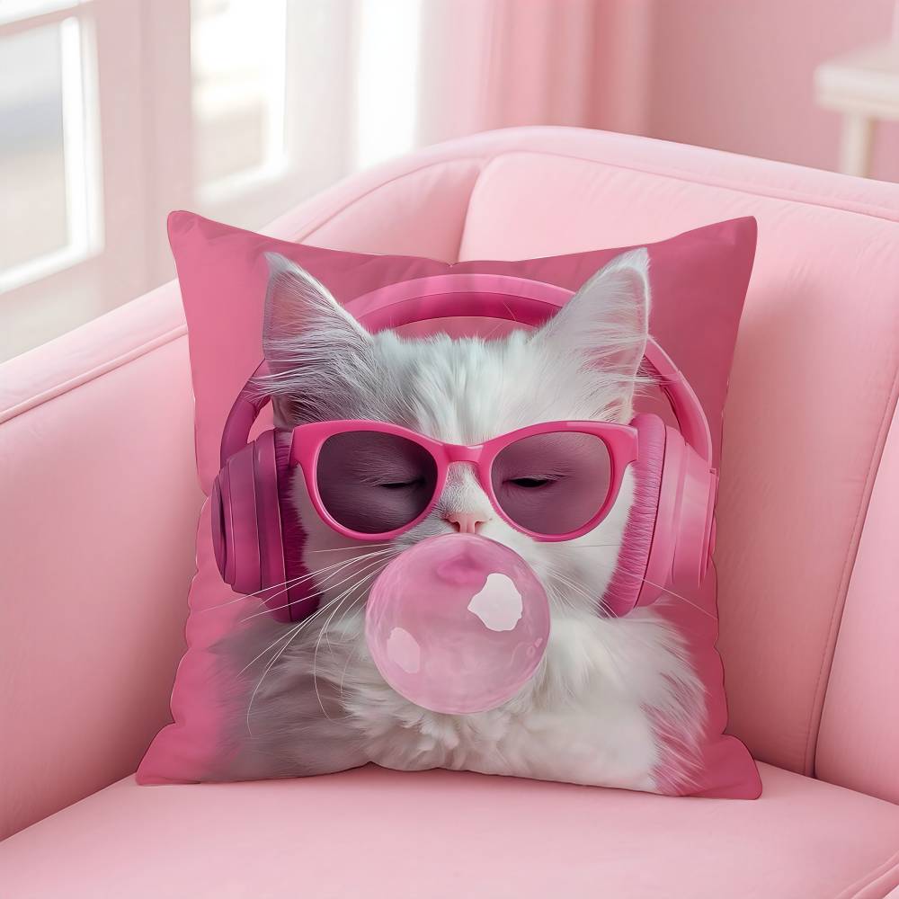 Vibrant Animal Bubble Fashion Tiger Pillow Case Pattern Printing Pillowcase Living Room Sofa Cushion Cover Bedroom Room Decor