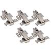 5Pcs Hydraulic Buffer Hinge Reduce Noise Closing Speed Anti Rust Cabinet Door Butt Hinge for Home