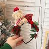 Kids Headband Christmas Cosplay Cartoon Elk Snowflake Bow Hairband Birthday Party Headwear Halloween Gifts Hair Accessories