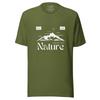 Conecte-se com a Natureza Montanha Exterior Minimal Gráfico Camiseta