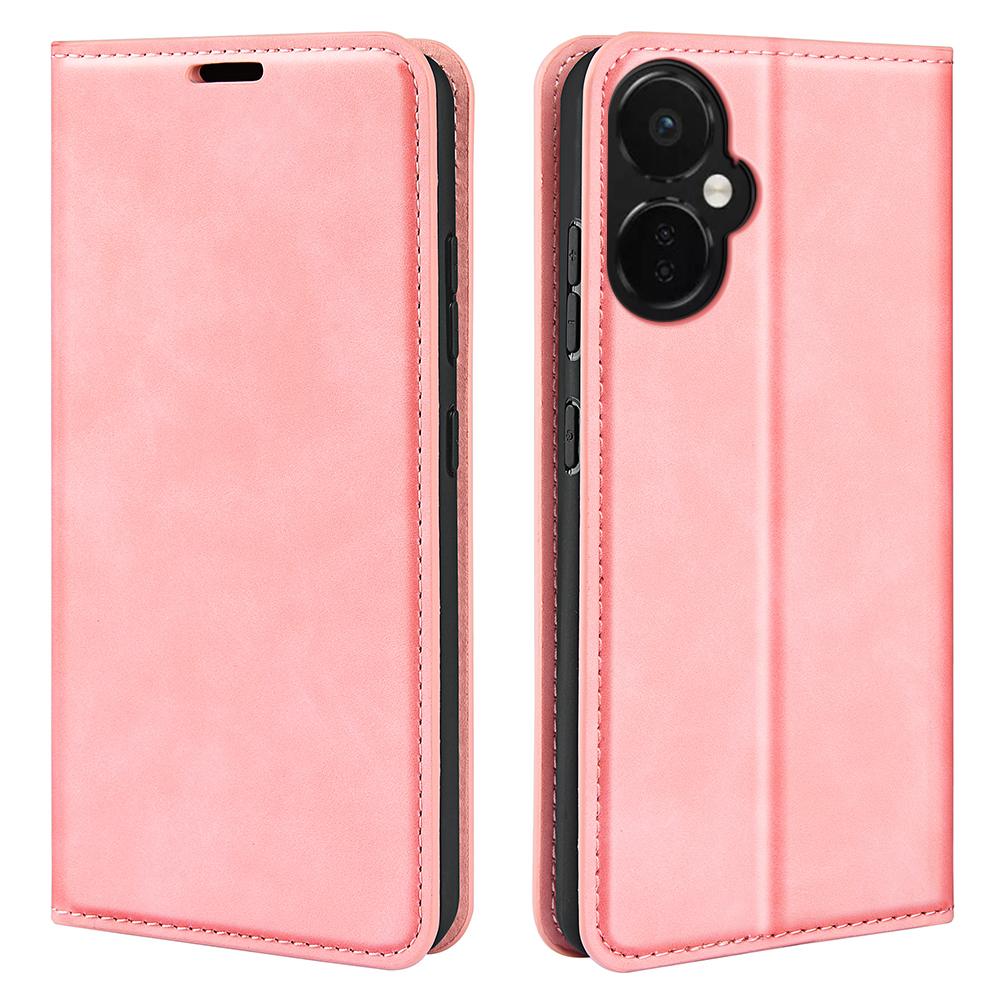 For OnePlus Nord CE 3 Lite 5G/Nord N30 5G Magnetic Auto Closing Skin-touch Feeling Stand Wallet Leather Phone Case