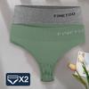 2PCS/Set M-2XL Bodyshaper G-String Panties Women Slim Underwear Female Lingerie Sexy Lady Thongs High Waist Underpants