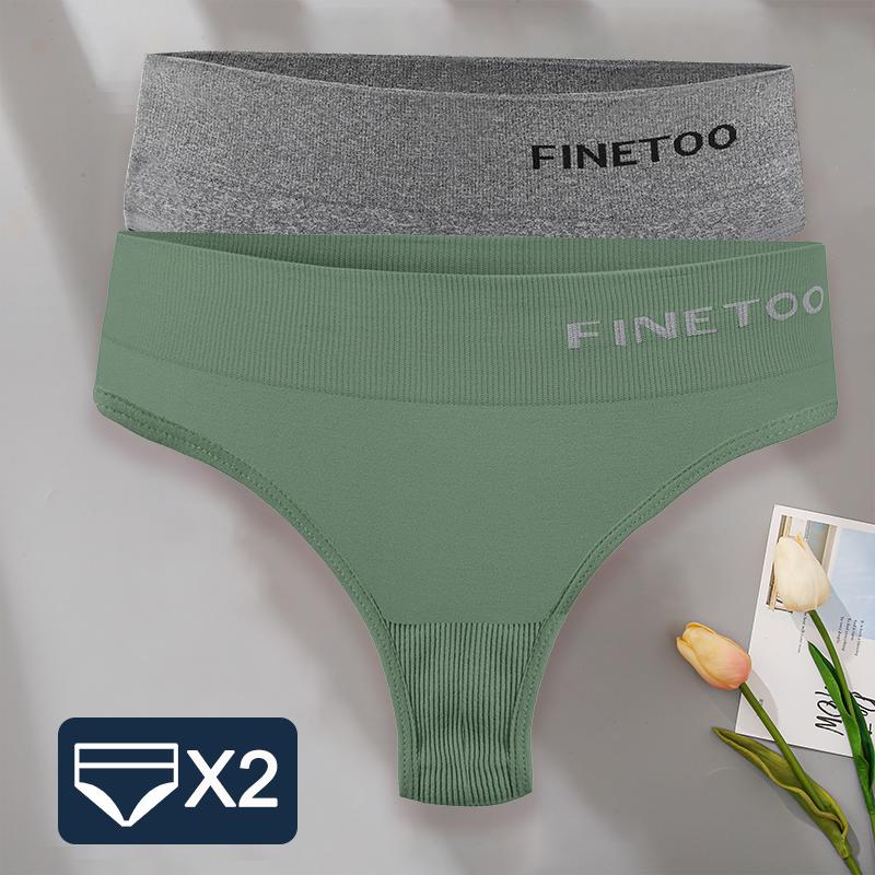 2PCS/Set M-2XL Bodyshaper G-String Panties Women Slim Underwear Female Lingerie Sexy Lady Thongs High Waist Underpants