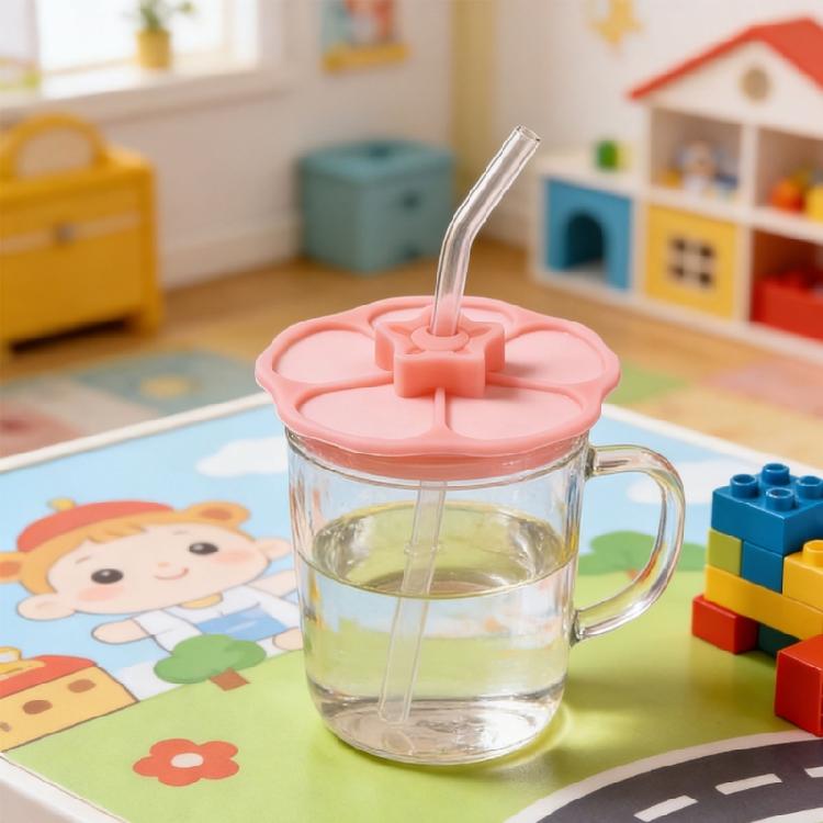 Flexible Silicone Mug Lid for Kitchen Offices Home Use Dust-proof Sun Flower Cups Cover For Indoor Outdoors