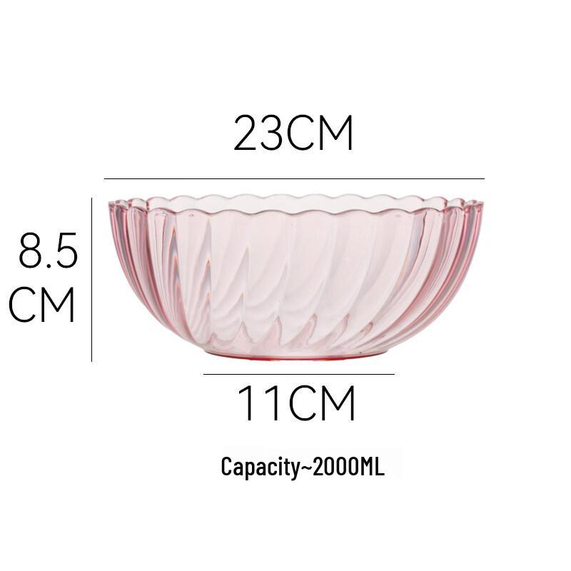 Jingbaodi High-Temperature Resistant Transparent Plastic Soup Bowl