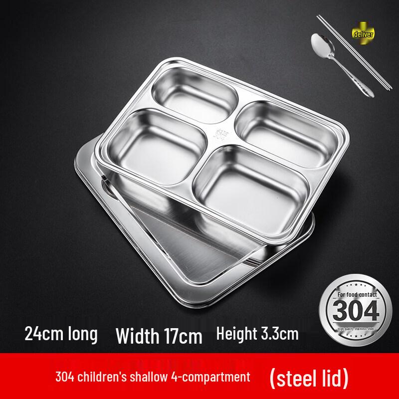 

Thickened Stainless Steel Canteen Food Tray