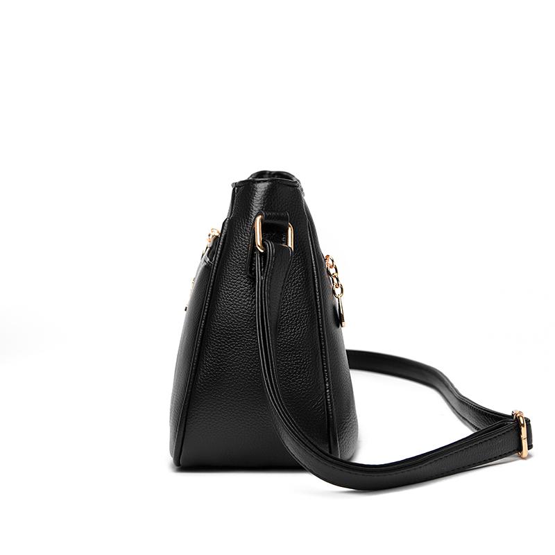 Geantă crossbody la modă pentru femei, geantă de umăr casual retro, textură din piele moale, simplitate la modă pentru femei, trend european retro