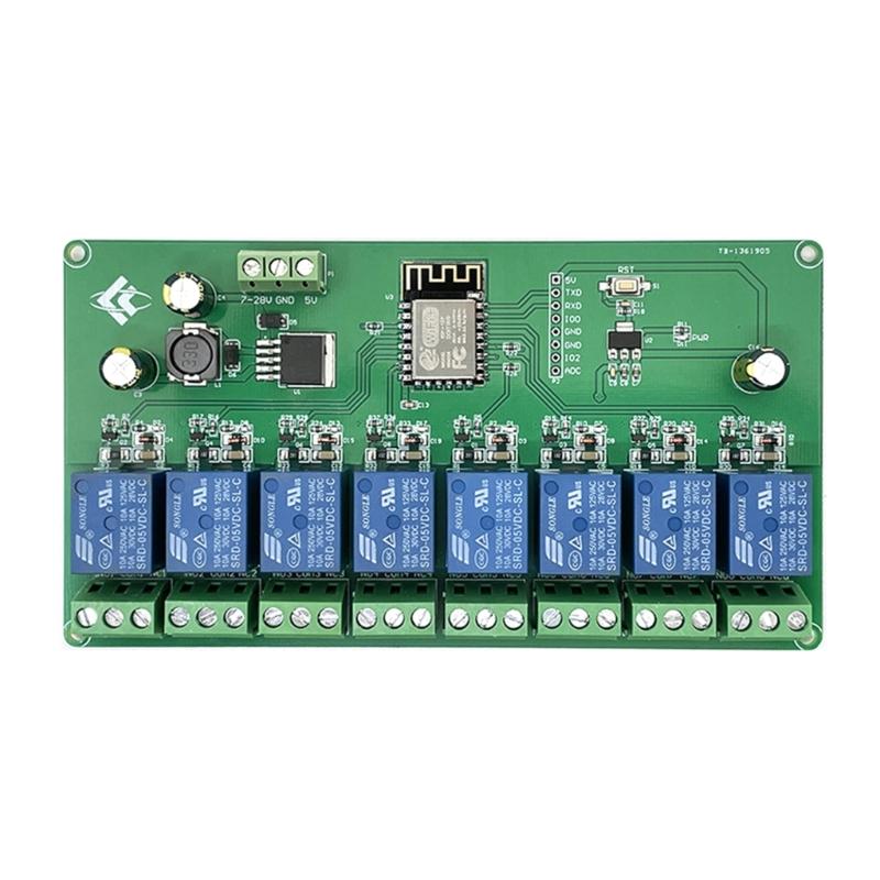 

ESP8266 5V WiFi Relay Module 8 Channel Control for Home Automation System 1