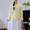Embroidery Flowers Gentle Wind Loose Soft Waxy Sweater Jacket Autumn and Winter New Sweet Knitted Cardigan Women