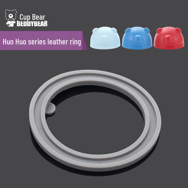 Original Bear Silicone Straw Cup Set: Includes Suction Cup, Mouthpiece, Hose, and Coaster for Kids' Learning and Drinking.