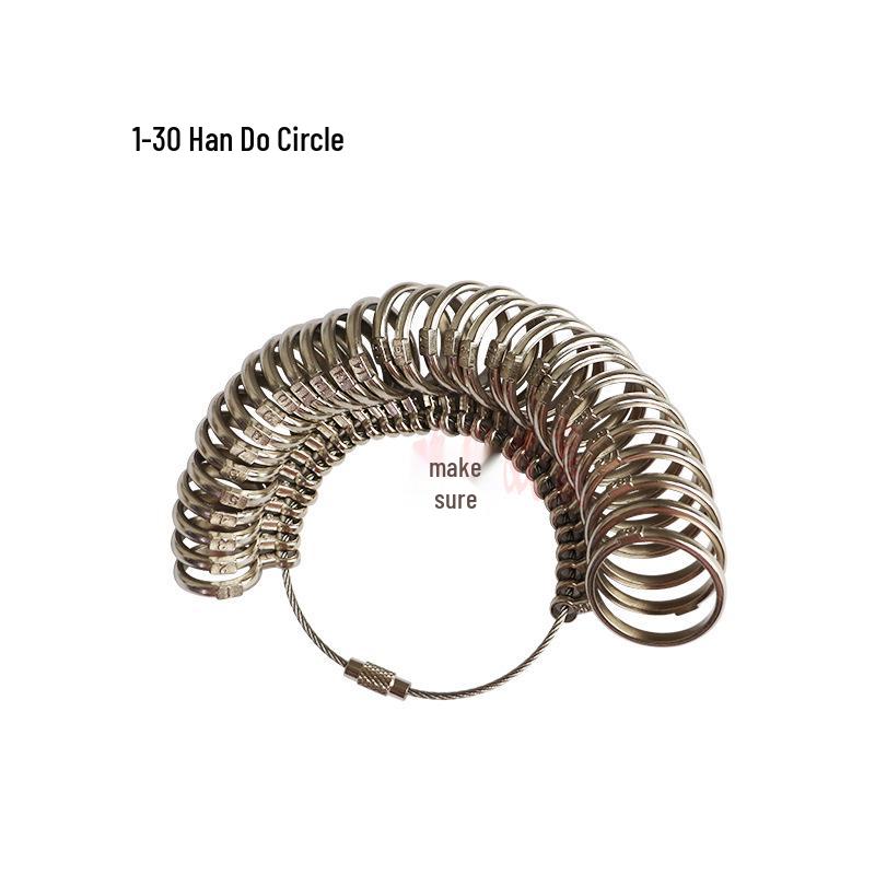 UKUS Multinational Ring Sizer: Korean, American, Japanese, English Size Stick