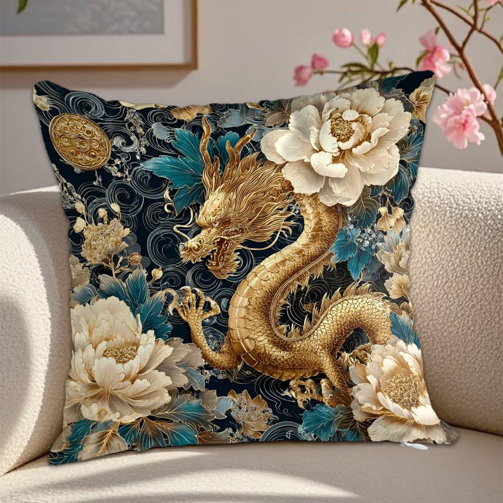 Kawaii Wolf Dragon Eagle Ornamental Pillows Decorative Cushion Covers x Cushions Cover Home Decor Items Decorations Bedroom