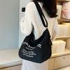Canvas Bag New Shoulder Bag Stylish and Simple Harajuku Messenger Bag Large Capacity