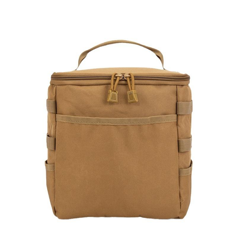 Camping Storage Pouch Picnic Basket Spacious Outdoor Use Camping Lamps Gas Stove Gas Canister Pot Carry Pouch Storage Picnic Pouch