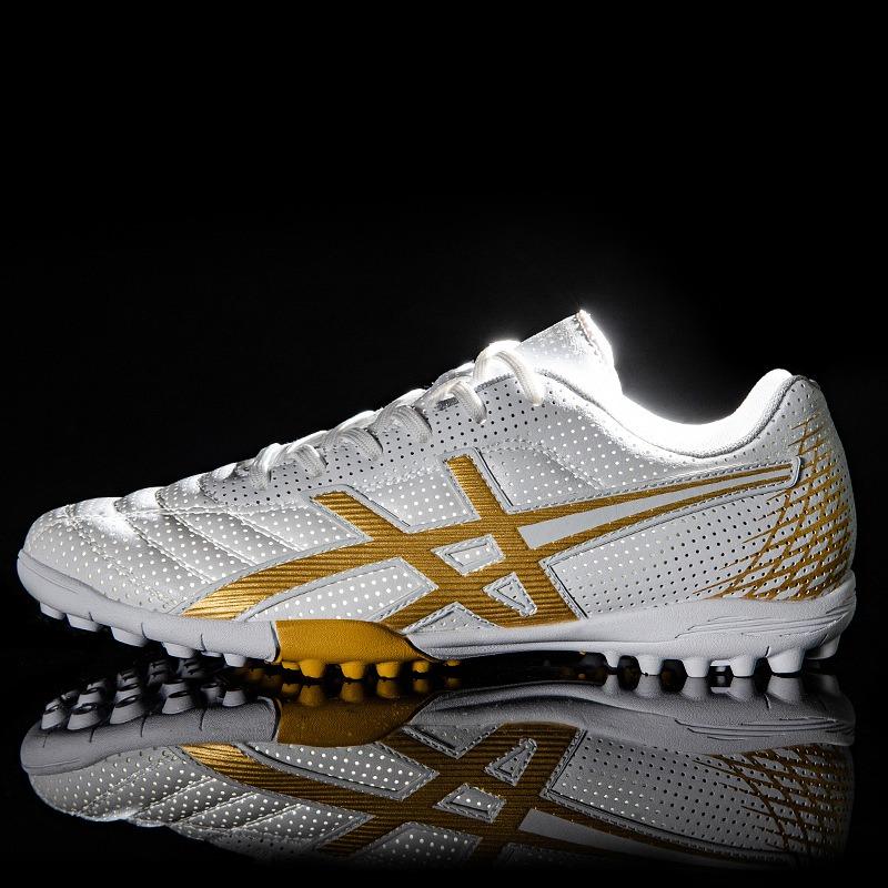 Neue Fußballschuhe Herren- und Damenschuhe Kunstrasen lange Stollen gebrochene Stollen grün Trainingsfußballschuhe