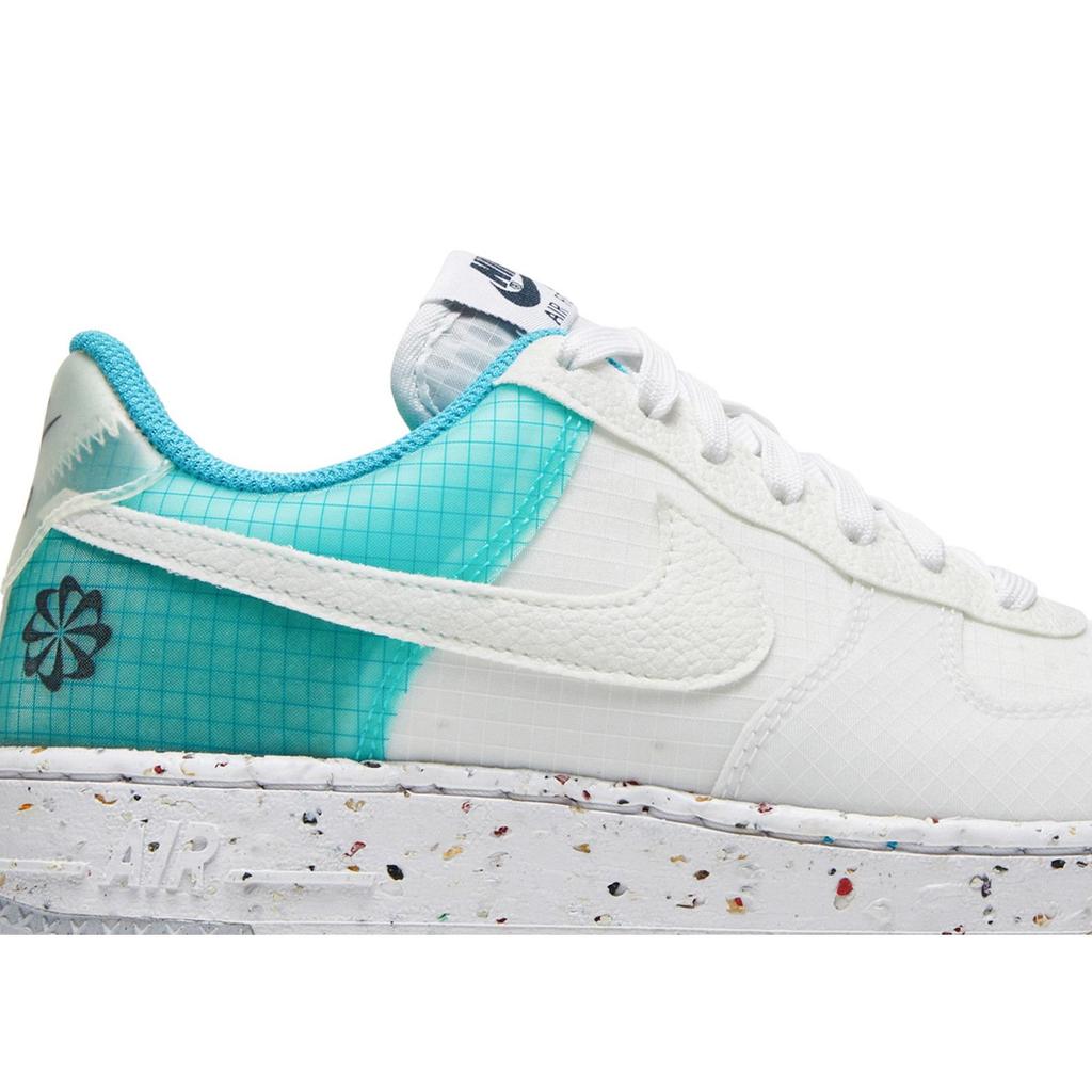Nike Womens Air Force 1 Crater 'Move To Zero - White Dynamic Turquoise' (women's sizes) White / Dynamic Turquoise / Armory Navy / White