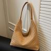 2025 Fashion Popular Woven Commuter Simple Tote Bag Niche Design Underarm Bag Foreign Style Large Capacity Shoulder Bag