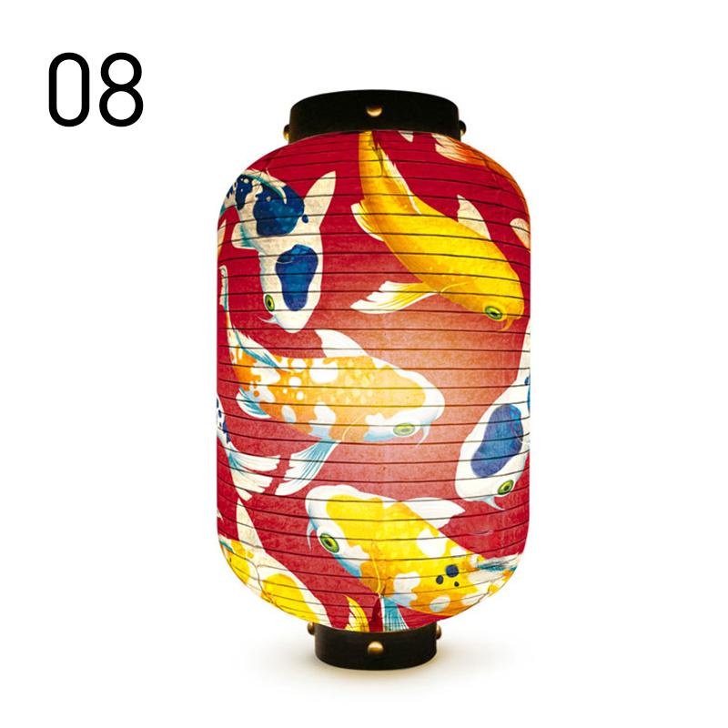 Japanese Lucky Koi Fish Lantern Waterproof Cloth Mid-Autumn Festival Decor Lanterns Cuisine Sushi Izakaya Advertising Sign