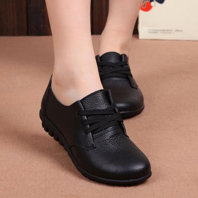Fashion Designer Women Ballet Flats Black Genuine Leather Loafers Casual Shoes New Buty Damskie Low Heel Chaussure Femme 89km