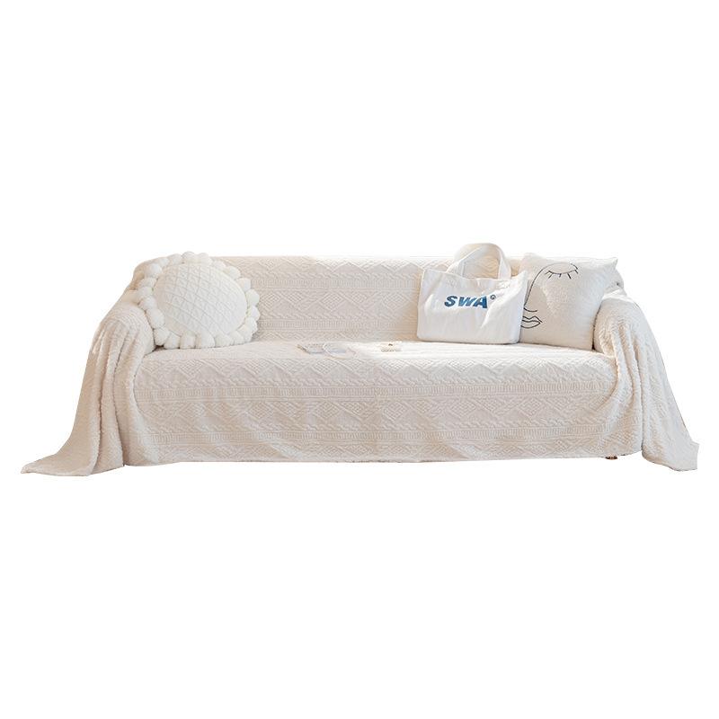 Winter High-grade Plush Sofa Cover Towel Full Cover Cloth Cat Scratch Blanket Simple Modern Sofa Cushion Universal Cover