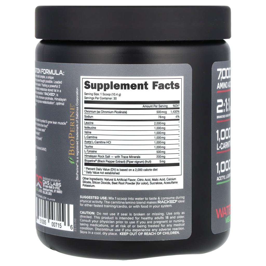 Bucked Up Liquid BCAA, Watermelon, 312 G (11 Oz)