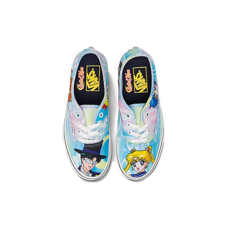 Sailor Moon X Vans Authentic Pretty Guardian & Tuxedo Mask Unisex Sneakers Blue Multi VN0A5KS9448