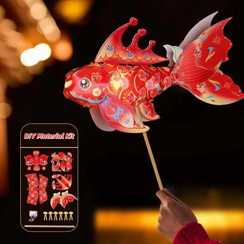 Bright LED Luminous Fish Light Portable Handheld Koi Ornament  Chinese New Year