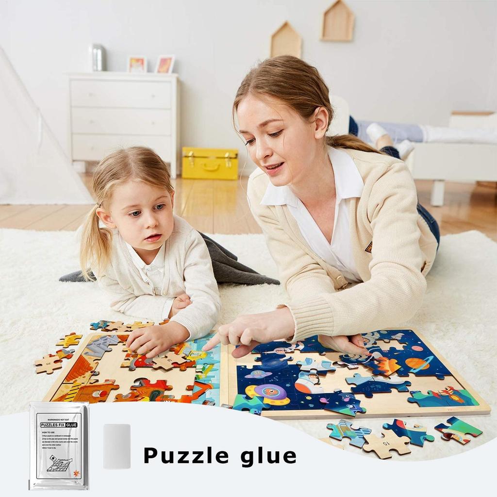 60ml Puzzle Glue Professional Puzzle Adhesive Puzzle Glue With Scraper For Adults And Children Quick Dry For Puzzles