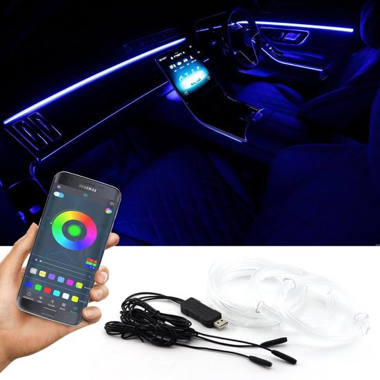 

Автомобильная цветная подсветка салона с беспроводным приложением/радиопультом управления, светодиодный комплект внутреннего освещения для автомобиля, грузовика, внедорожника, дома на колесах, лодки, дома, спальни, для вечеринки, декора
