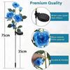 High Quality Solar 5-head Rose Lamp for Outdoor Garden, Courtyard, Lawn Floor Decoration, Waterproof Landscape Light