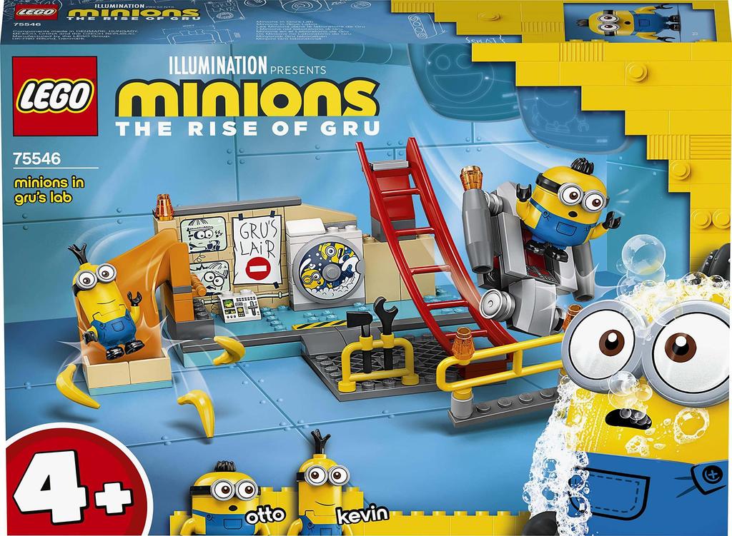 LEGO Minions Minions Working In Gru's Lab 75546 Toy Blocks Gift for Boys and Girls Ages 4 and Up