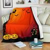 Halloween Ghosts Deka s potiskem dýně Deka na rozkládací pohovku Super měkká hřejivá přikrývka Deka z flanelu