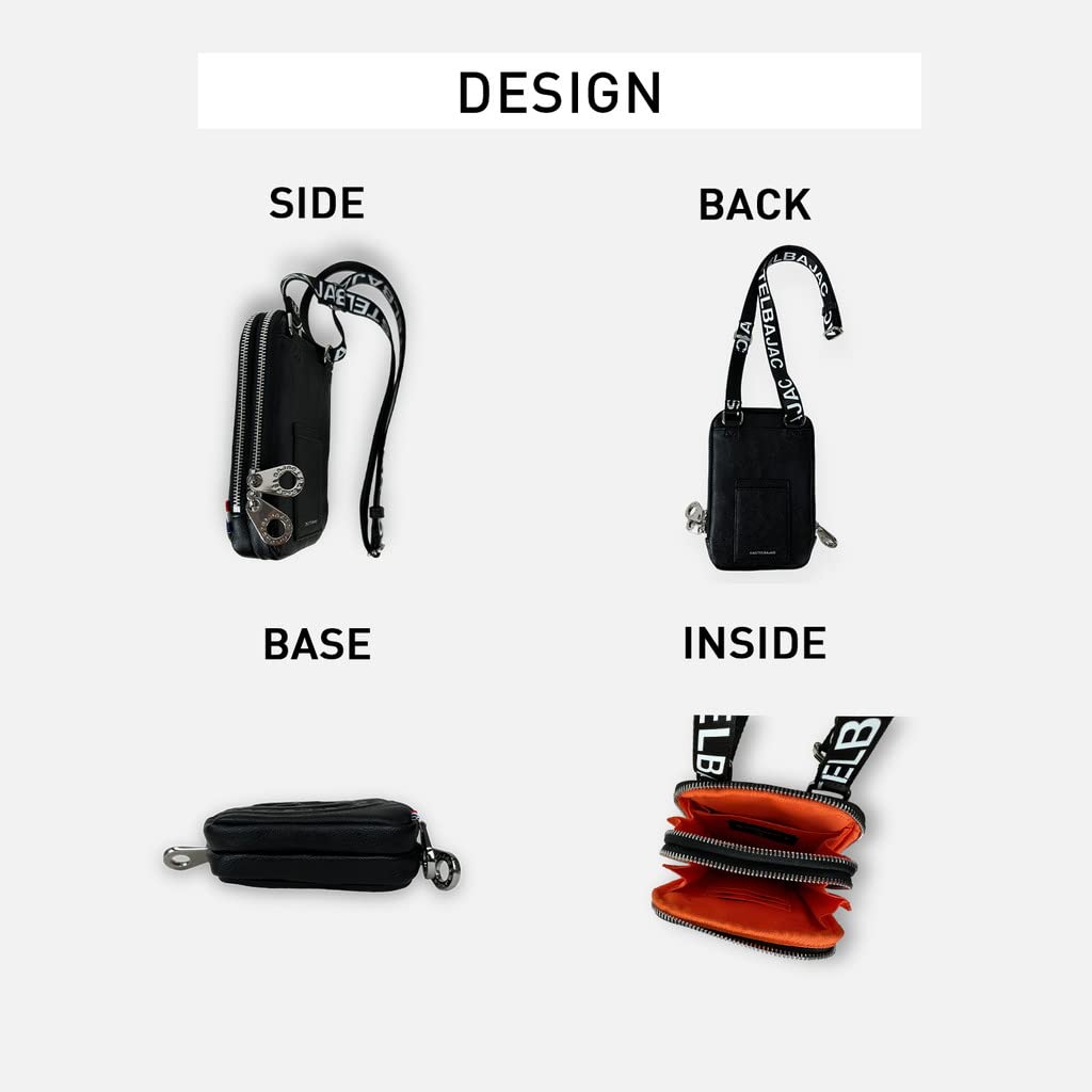 Castelbajac Porter Smartphone Shoulder Bag for Men and Women, 041102 (Black)