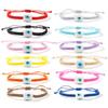 Multicolor Woven Rope Demon Eye Bracelet - Trendy Design for Daily Wear
