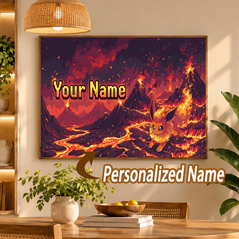 flareon Custom Name Diamond Painting Personalized 5D Full Drill DIY Diamond Art Home Decor