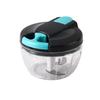 Multi-function Hand Pull String Garlic Chopper Portable Manual Food Mincer Wear-proof Anti-slip Base Vegetable Cutter Onion