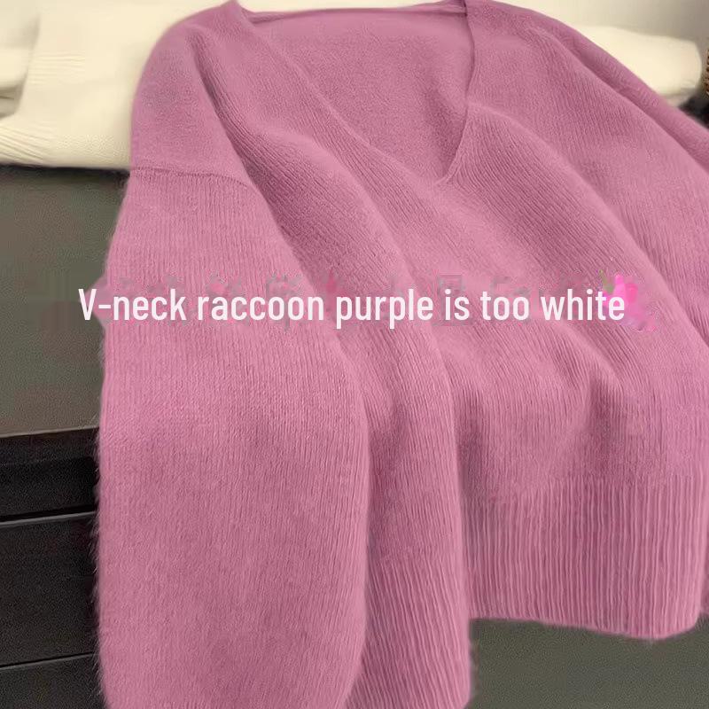 Koreanischer V-Ausschnitt Strickpullover - Lässig, Weich, Schichtweise Innenbekleidung